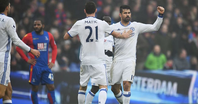 Diego Costa scores for Chelsea