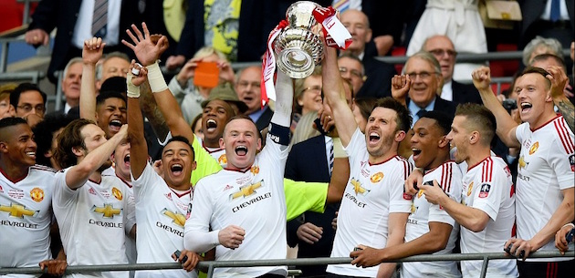 Man United Lift FA Cup Before Van Gaal Departure