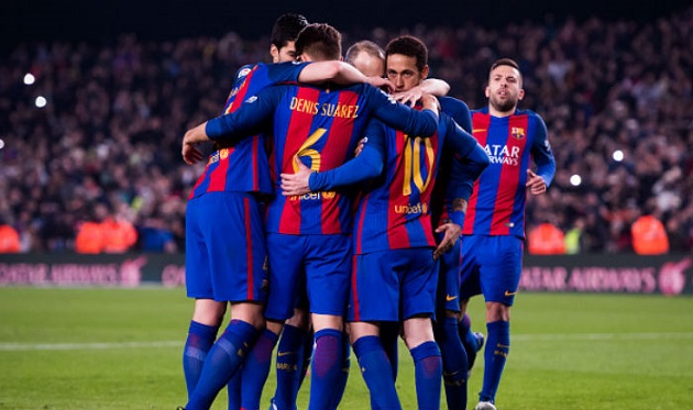 FC Barcelona celebrates goal