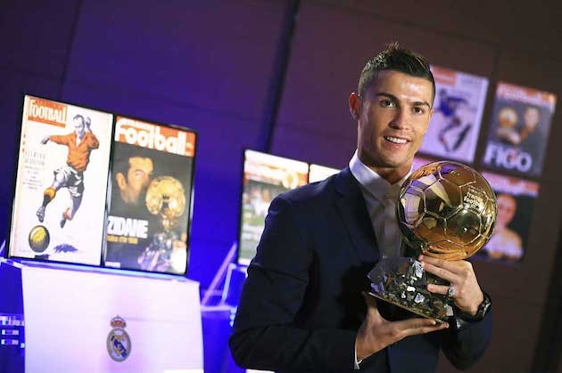 Ronaldo wins 4th Ballon d'Or award