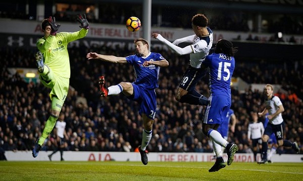 Dele Alli scores against Chelsea