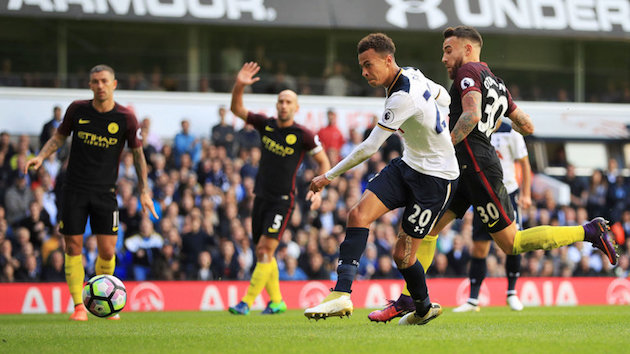 Spurs star Dele Alli scores vs. City