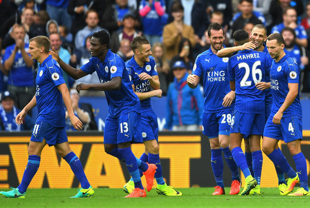 Leicester City celebrate