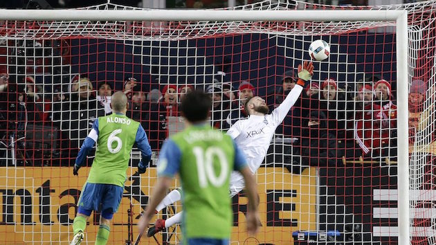 Seattle Sounders keeper Stefan Frei in MLS Cup