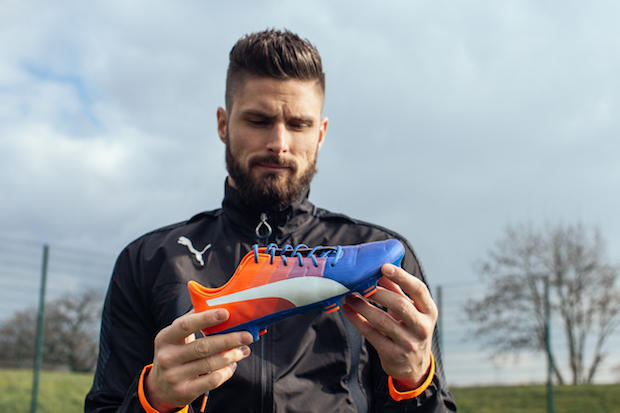 Olivier Giroud with Puma evoPOWER