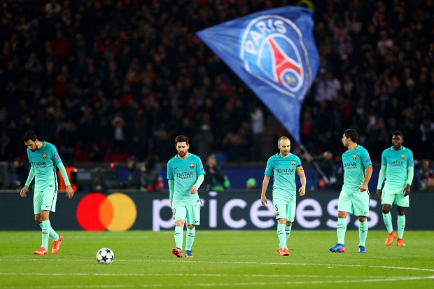 PSG defeats Barcelona 4-0 in Champions League