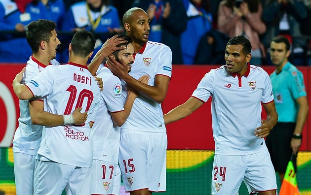 Sevilla take first leg of Champions League clash with Leicester City