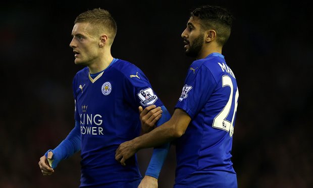 Leicester stars Vardy and Mahrez