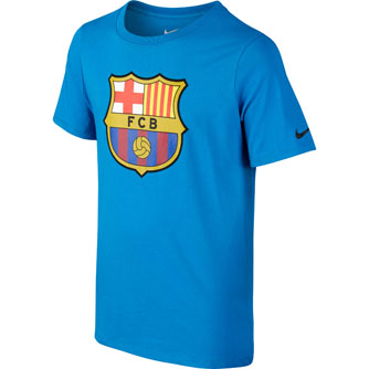 Barcelona Youth Crest Tee - 2015/16 Nike Barcelona T-Shirts