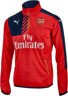 Puma Arsenal Quarter Zip Training Top - Arsenal Soccer Jackets