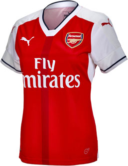 Womens Arsenal Home Jersey Womens Arsenal Home Jersey