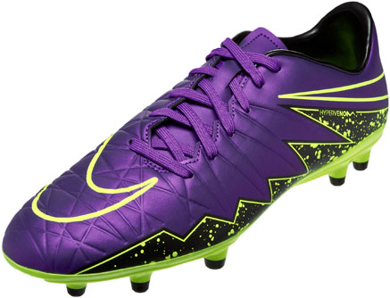 purple nike hypervenom