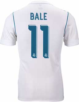 adidas Bale Real Madrid Authentic Home Jersey 2017-18