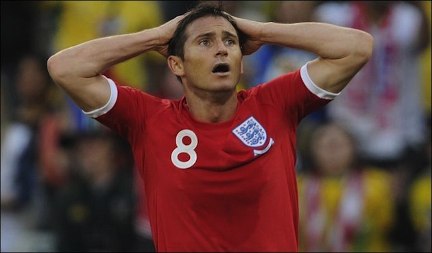 Lampard after disallowed goal