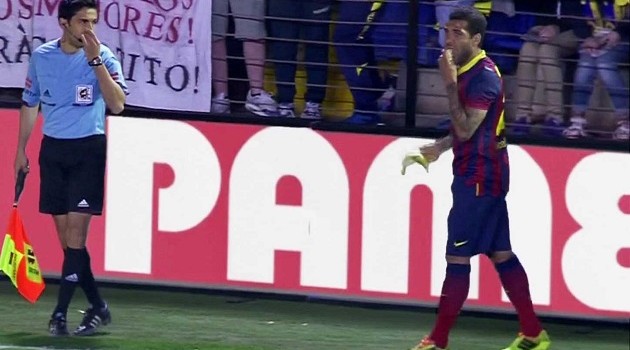 Dani Alves/Neymar Take Bite out of Racism in Football