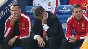 Van Gaal during United loss