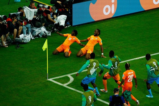 Ivory Coast World Cup celebration