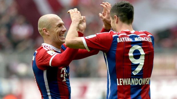 Robben and Lewandowski