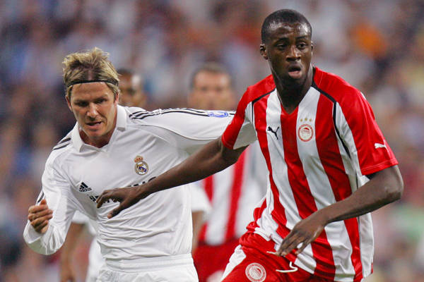 Toure with Olympiacos