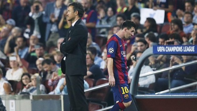 Messi and Luis Enrique