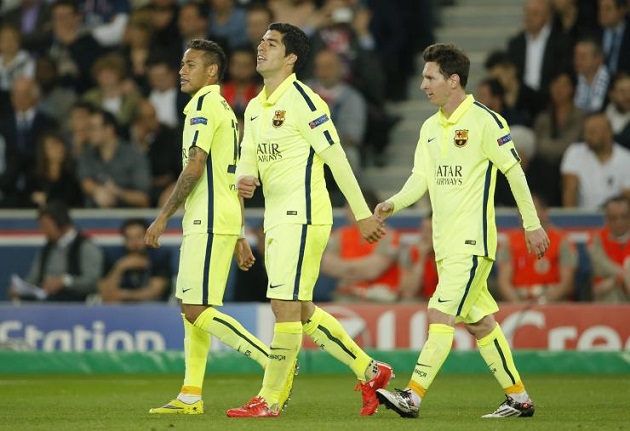 Messi, Neymar, and Suarez