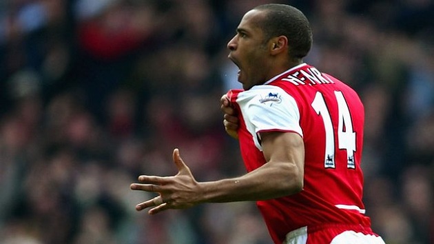 Henry with Arsenal in 2004
