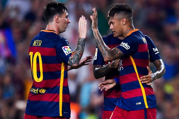 Messi and Neymar for 2015-16 Barca