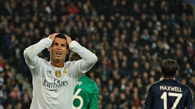 Ronaldo misses vs. PSG