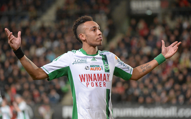 Aubameyang with St. Etienne