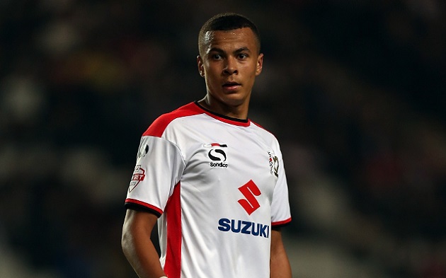 Alli with MK Dons