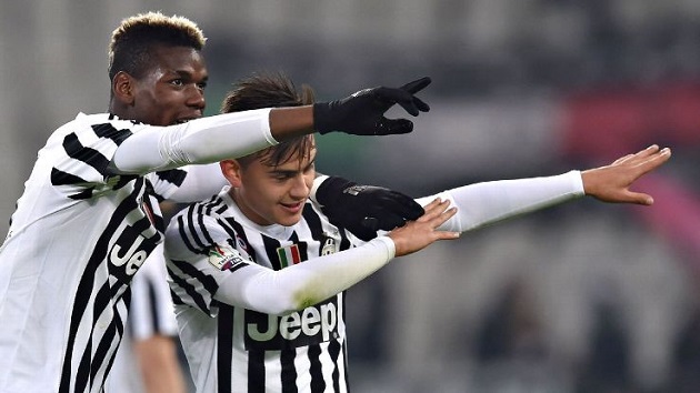 Juventus stars Pogba and Dybala