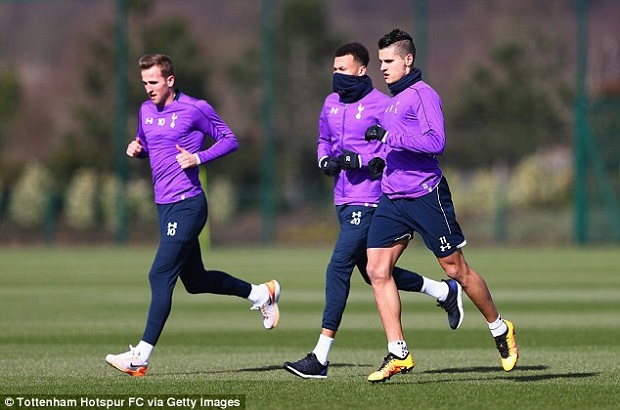 Tottenham training for Europa League