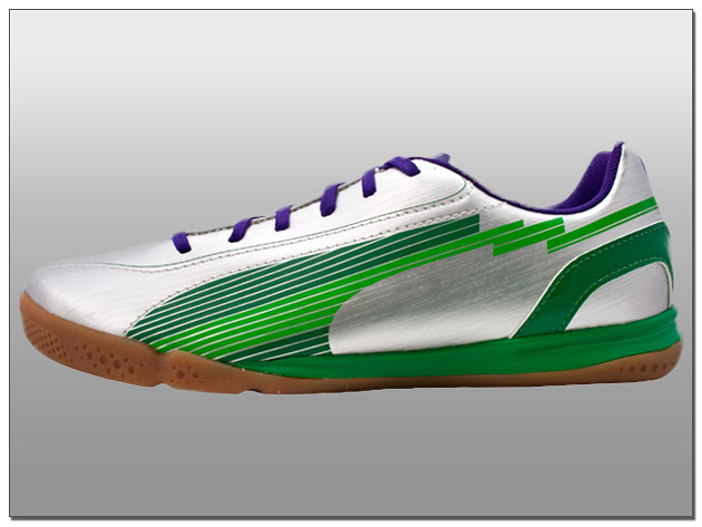 Puma Youth evoSPEED 5 IT – Silver with Green MSRP $49.99