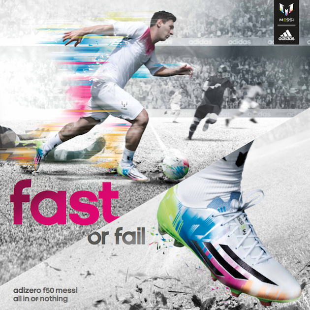 loyalitet søn Fryse Messi Makes Speed Colorful with His New adidas F50 adiZero - The Instep