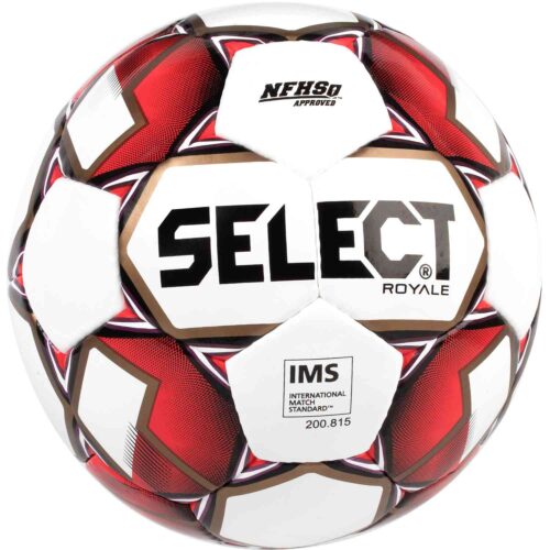 Select Royale NFHS Match Soccer Ball – White/Red