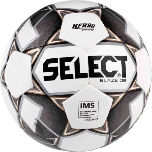 Select Blaze DB Match Soccer Ball – White/Black/Gold