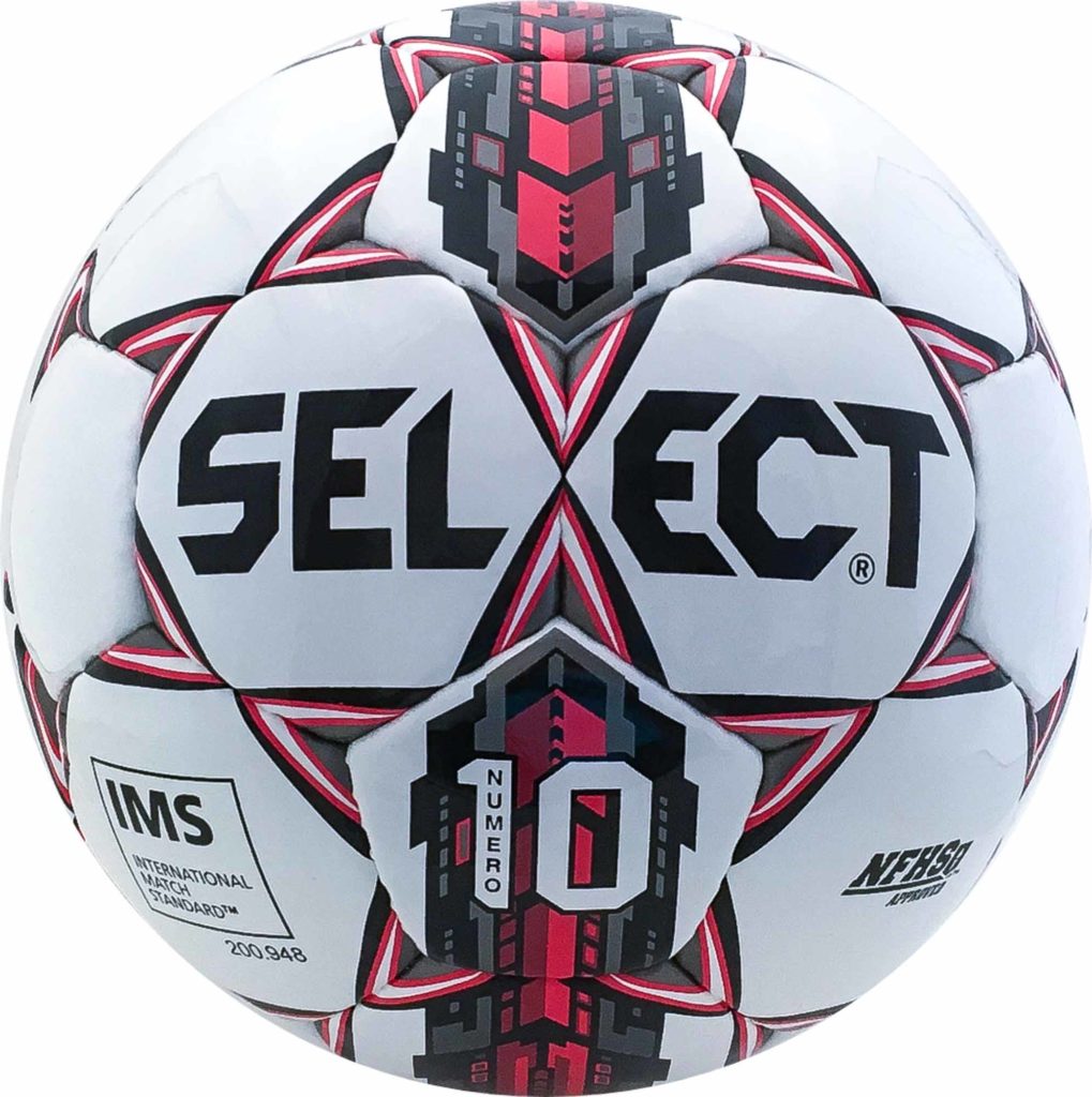 Select Numero 10 NFHS Soccer Ball - White/Red - SoccerPro