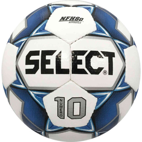 Select Numero 10 NFHS Soccer Ball – White/Royal Blue