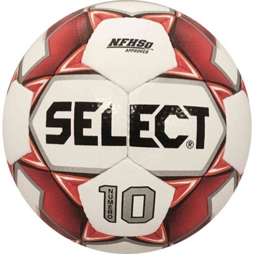 Select Numero 10 NFHS Soccer Ball – White/Red