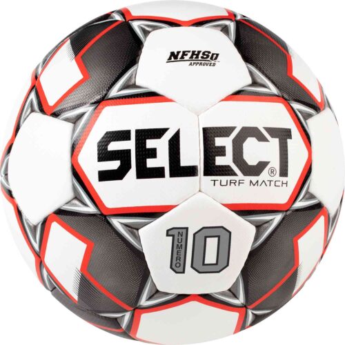 Select Numero 10 NFHS Turf Match Soccer Ball – White/black/Red