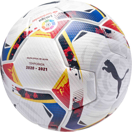 PUMA La Liga 1 Accelerate Official Match Soccer Ball – White & Multicolour