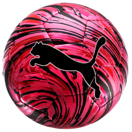 Kids Puma Shock Soccer Ball – Luminous Pink & Black