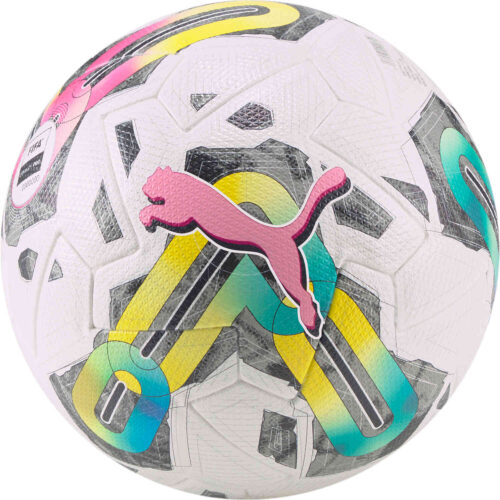 PUMA Orbita 1 Premium Match Soccer Ball – White & Multi Color