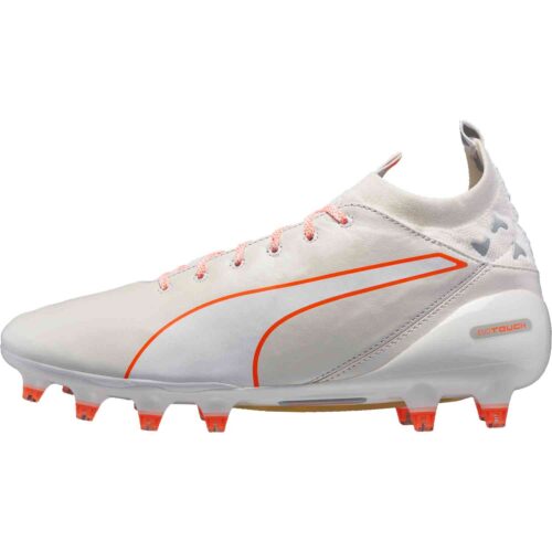 PUMA evoTOUCH Pro FG – White/Shocking Orange