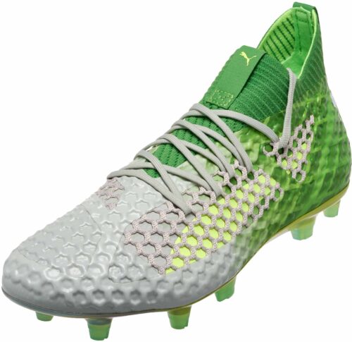 PUMA Future 18.1 Netfit FG – On/Off – Green Gecko/White