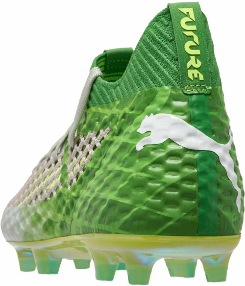 PUMA Future 18.1 Netfit FG – On/Off – Green Gecko/White