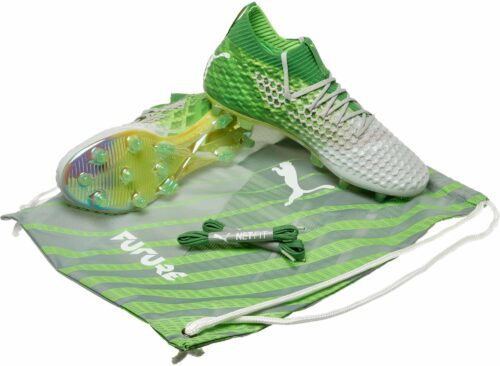 PUMA Future 18.1 Netfit FG – On/Off – Green Gecko/White