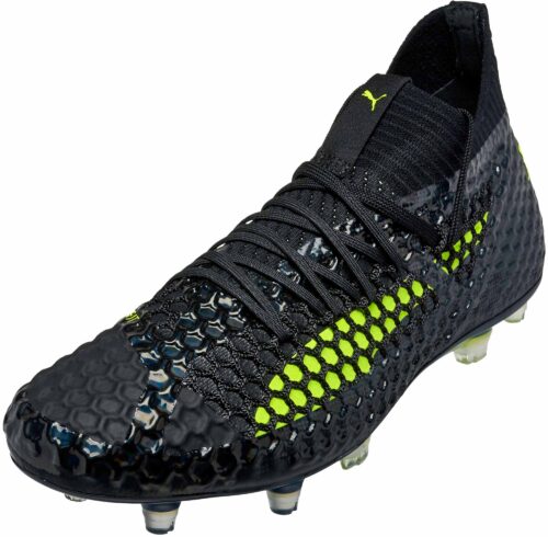 PUMA Future 18.1 Netfit FG – Black/Fizzy Yellow
