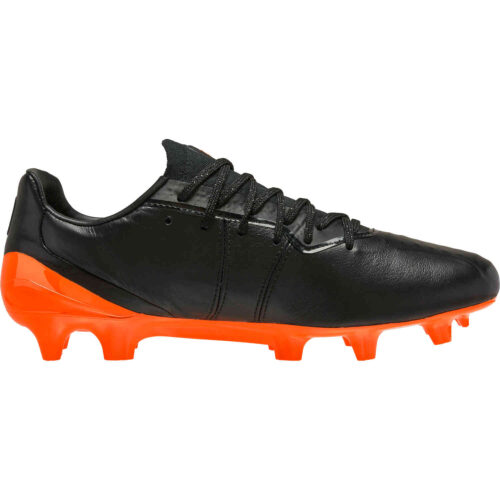 Puma King Platinum FG – Black & Shocking Orange