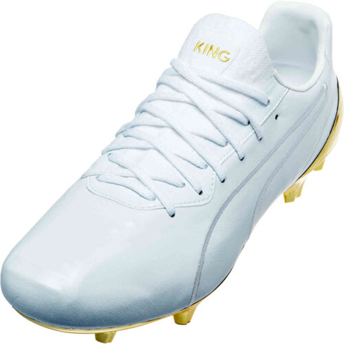 Puma King Platinum FG – Puma White & Puma Team Gold